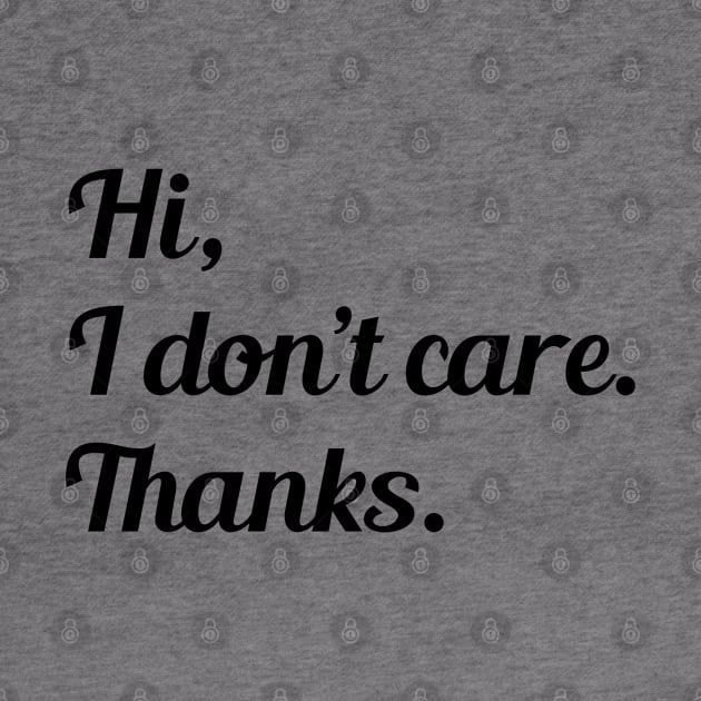 I Don't Care, Thanks by Venus Complete